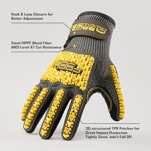 A7 Cut Resistant Work Gloves with TPR