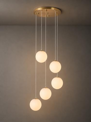 Modern Ball High Ceiling Chandelier