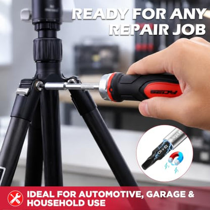 Magnetic Ratchet Screwdriver Bit Set