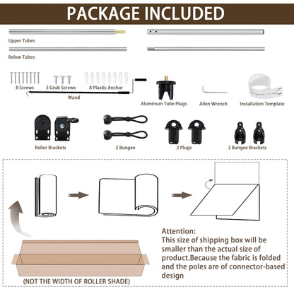 Outdoor Roller Shades for Patio (Grey / 72"W x 72"H)