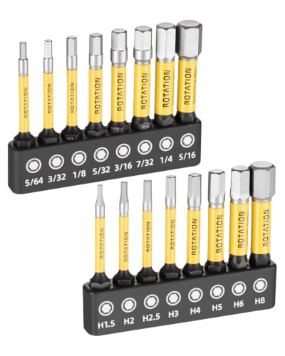 16pc 2" Hex Bit Set & 20pc 4" Hex Bit Set