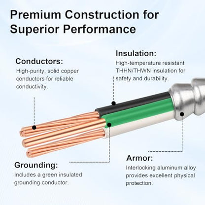 8 AWG 2 Metal Clad (100FT / 8AWG/2)