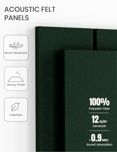 36" x 24" Large Felt Bulletin Board (Christmas Green / Bold-stripe 6-pack)