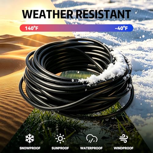 25FT 12 Gauge Extension Cord 3 Outlet (Black / 25FT)