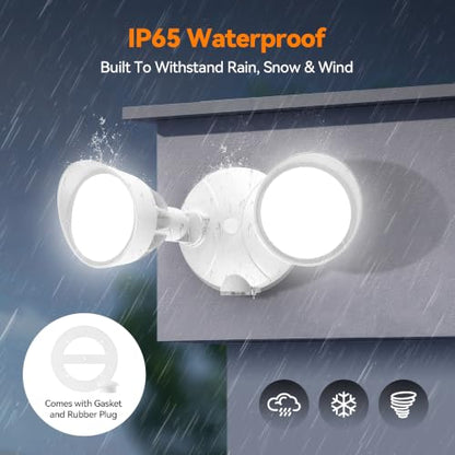45W 5500LM Dusk to Dawn Flood Lights Outdoor