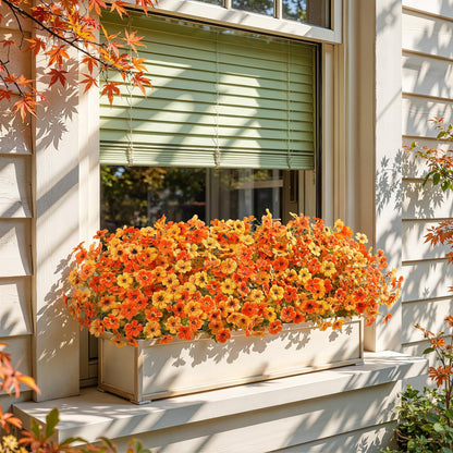 96 Bundles Artificial Fall Flowers (Fall Orange)