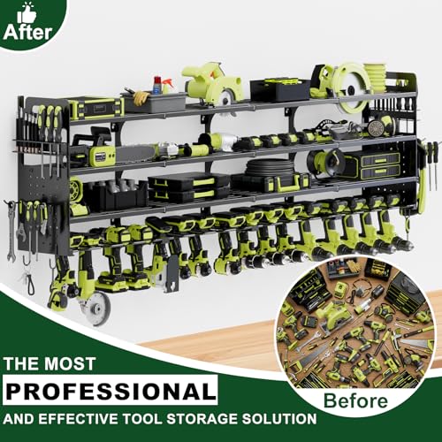 Large Power Tools Organizer Wall Mount