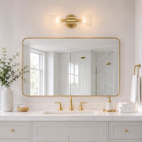 2 Light Glass Wall Sconce