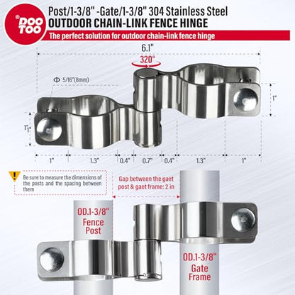Chain Link Post Gate Hinge
