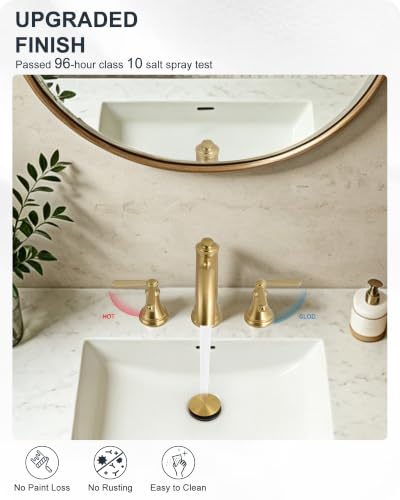 Brass Bathroom Faucet 3 Hole