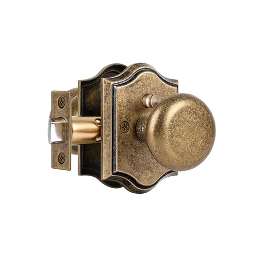 Antique Brass Privacy Door Knob for Bedroom and Bathroom