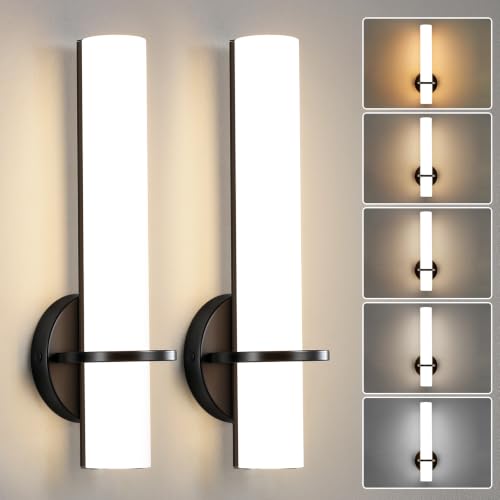 Modern Wall Sconces 5CCT LED Dimmable Bathroom Sconces for Living Room Bedroom Hallway