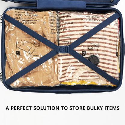 Vacuum Storage Bags for Travel & Home with Pump (8 Combo)