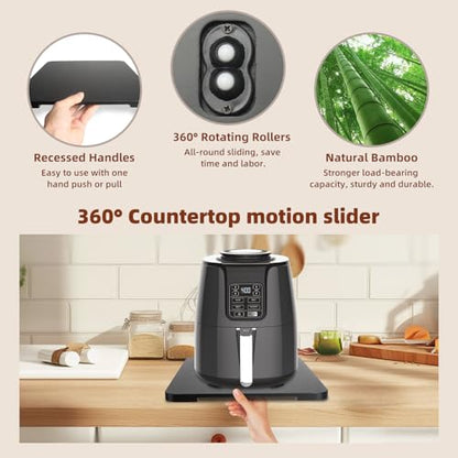 Appliance Slider 360° Rolling Sliding Tray for Countertop Coffee Maker