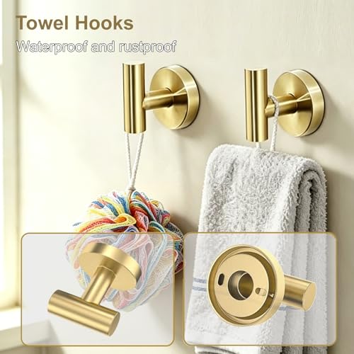Brushed Gold Bathroom Accessories Set