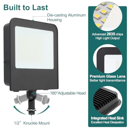 150W LED Flood Light with Adjustable Knuckle Mount