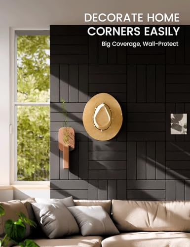 Felt Bulletin Board & Cork Board Alternative (Black-1 / Bold-stripe 12-pack)