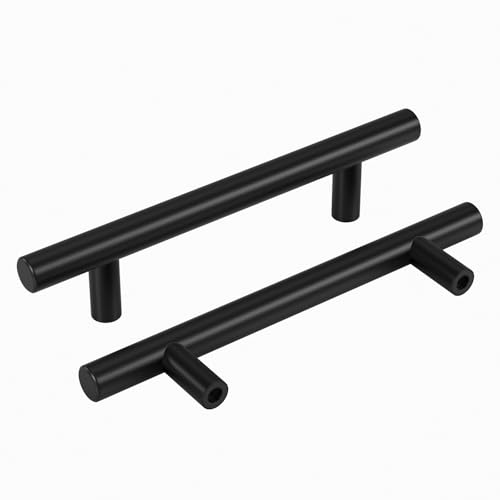 Black Cabinet Handles 30Pack 3 (3-3/4in hole centers / Black)