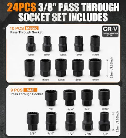 Through Bolt Socket Set