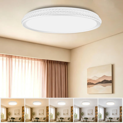 15 Inch LED Flush Mount Ceiling Light (White / 15 Inch)