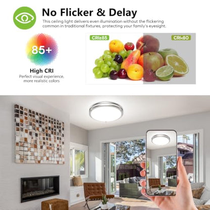 Flush Mount LED Ceiling Light Fixture