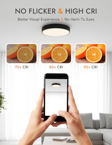 LED Low Profile Flush Mount Ceiling Light Fixture