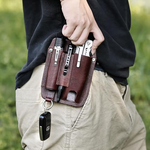 Leather Multitool Sheath (Darkbrown-02)