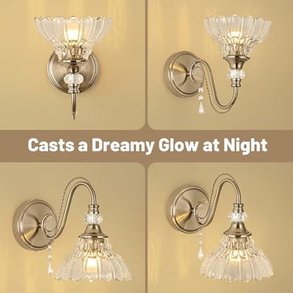 1 Piece Brushed Nickel Finish Wall Sconce (Nickel / 1-Light)
