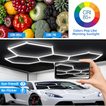 Hexagon Garage Lights 168W 21000LM