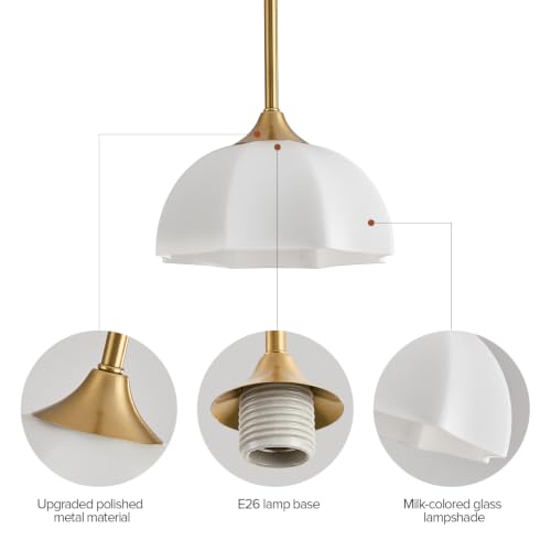 Milk Glass Pendant Light