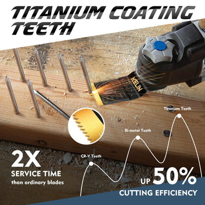 18PCS Titanium Oscillating Tool Blades
