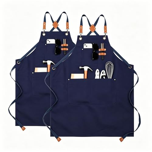 16oz Canvas Work Apron with Cross Back