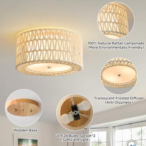 Boho Flush Mount Ceiling Light