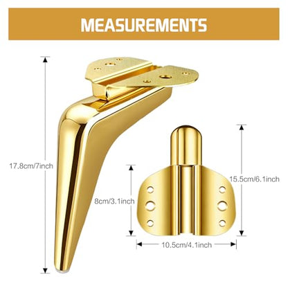 7 Inch Metal Furniture Legs