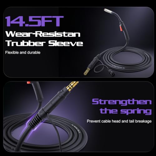 14.5FT 100 Amp MIG Welding Gun Torch (Black)