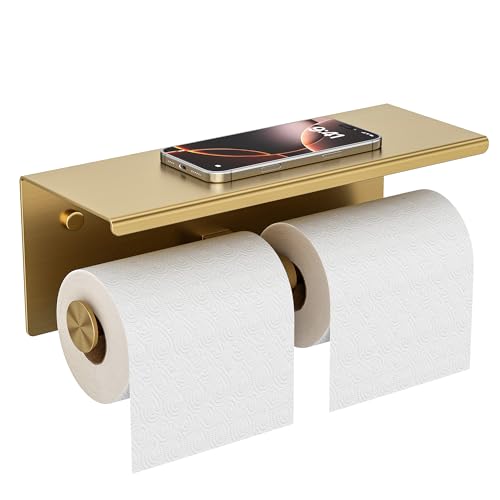 Toilet Paper Holder with Shelf
