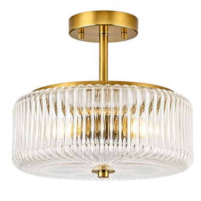 Milk Glass Ceiling Light