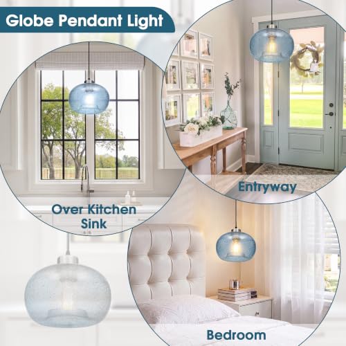 Glass Pendant Lights Kitchen Island Modern