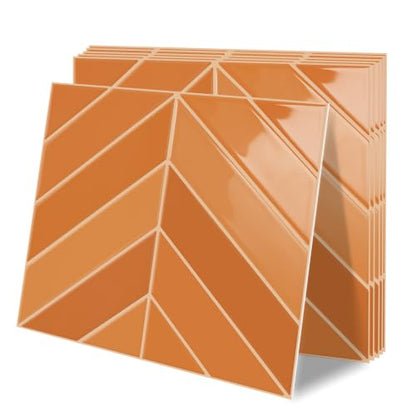 10 Sheets Thicker Herringbone Peel and Stick Backsplash