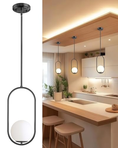 Pendant Lights Kitchen Island (Black(2026 Upgraded Version) / 1 Pack)