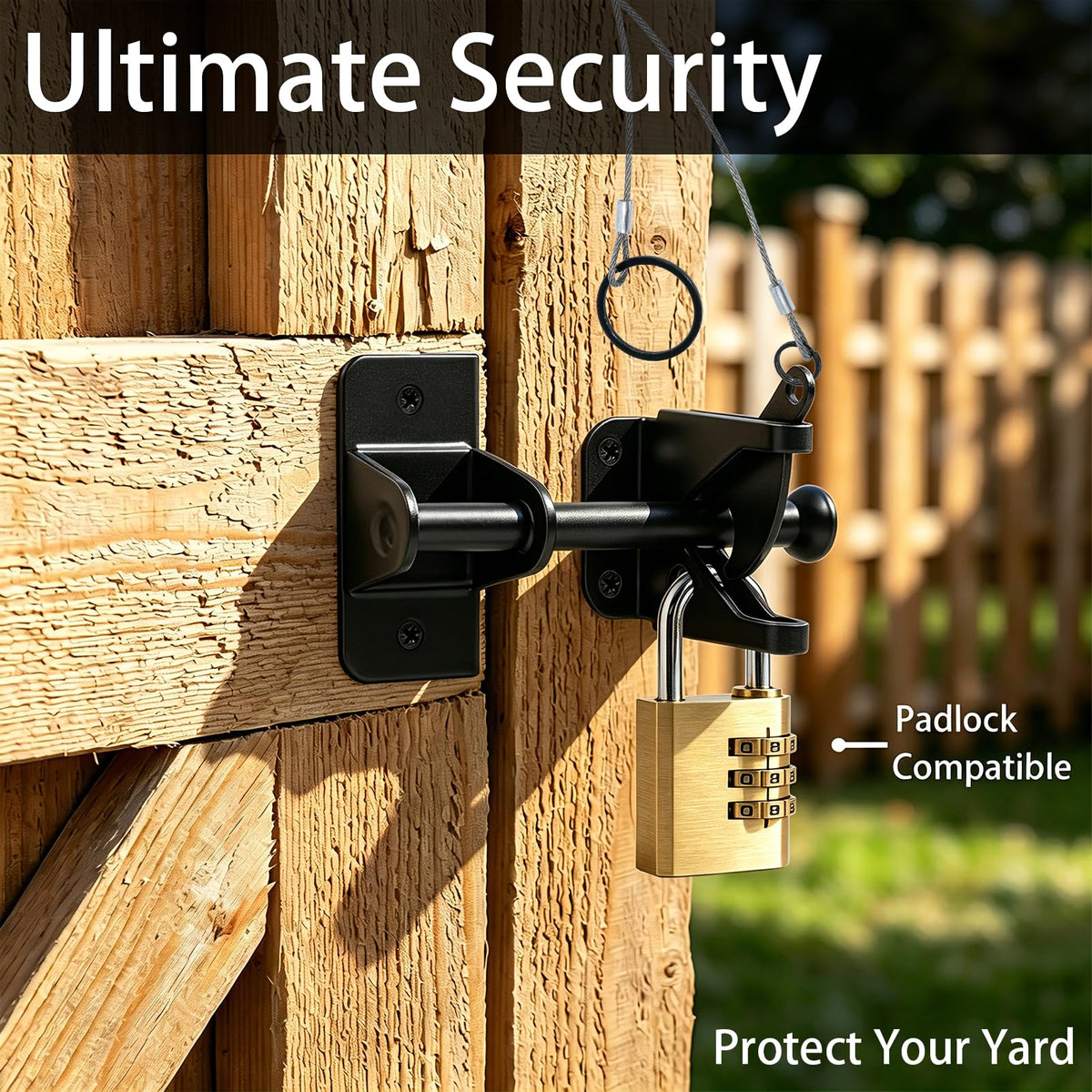 Self Locking Gate Latch (Latch+pull cord)