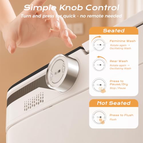 Smart Toilet with Bidet Built