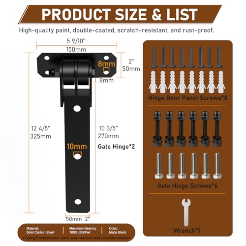 Heavy Duty Gate Hinges 1000 Lbs