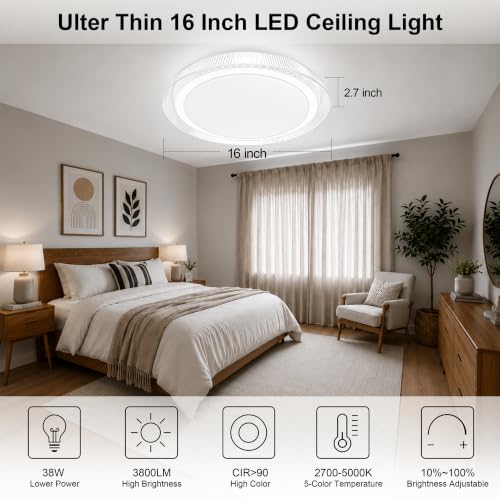 Modern LED Flush Mount Ceiling Light