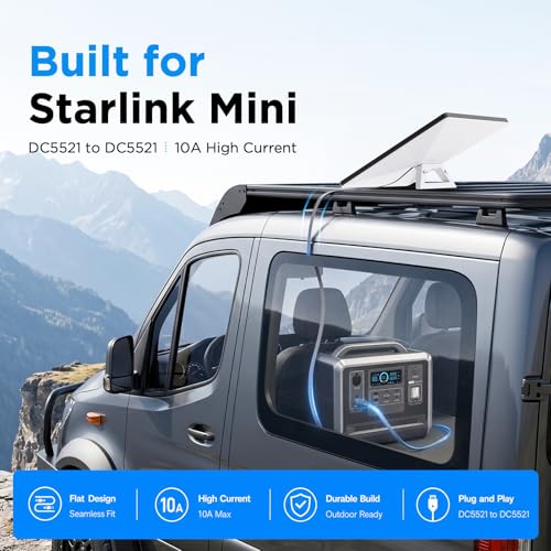 Flat Starlink Mini DC Power Cable 32.8FT