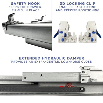 Soft Close undermount Drawer Slides
