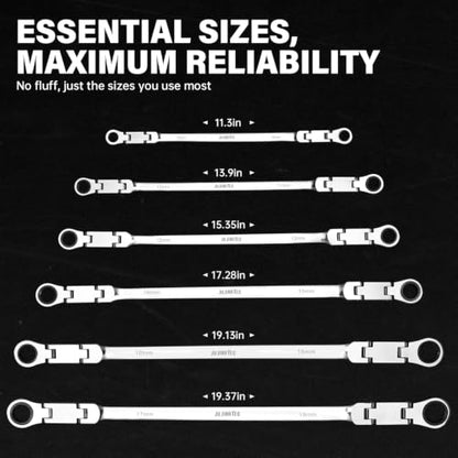 Extra Long Ratcheting Wrench Set