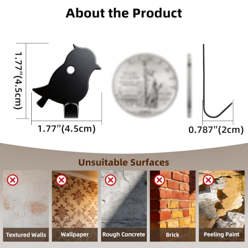Stainless Adhesive Shower Hooks for Bathroom