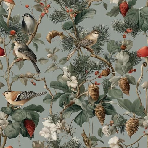 Vintage Winter Peel and Stick Wallpaper
