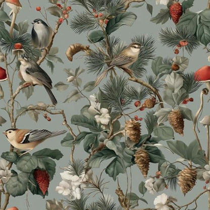 Vintage Winter Peel and Stick Wallpaper